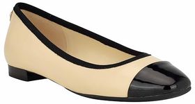 NINE WEST Women's Ollin9x9 Ballet Flat, Light Sand 110, 9 UK