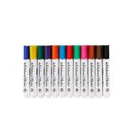 Vinabo Whiteboard Markers, 12 Pcs Whiteboard Pens Colourful, Erasable Whiteboard Markers for School Supplies, Dry Liquid Chalk Marker Fine Conical Tip, for Writing on Windows, Glass