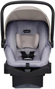 Evenflo LiteMax 35 Infant Car Seat (River Stone), Lightweight, Extended Use, Belt Lock-Off, Ergonomic Handle