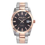 Mathey-Tissot Stainless Steel Swiss Made Automatic Analog Black Dial Men Watch - H1450Atrn, Multi-Color Band