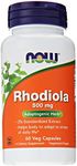 NOW Rhodiola Rhodiola Rosea 500mg, 60 Capsules (Pack of 2)