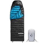 Naturehike Lightweight Down Sleeping Bags for Adults 220×85cm,550 Fill Power,1.95lbs Ultralight Compact Portable,Waterproof, Camping, Hiking, Backpacking With Compression Bag