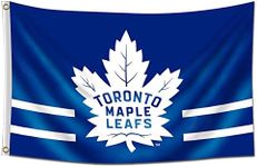 ENMOON Toronto Team Maple Leafs Flag Banner (3x5ft, Vivid Color, 150D Poly) HD Printing Quality Brass Grommets for Man Cave Shop