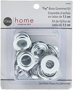 Dritz 7/16 Kit de Ojal con Tuerca Setter, 10 Unidades, Color Plateado