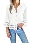Cicy Bell Womens Casual Button Up S
