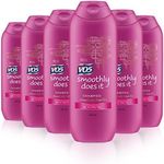 Alberto VO5 Smoothly Does It Shampoo Infused with Vital Oils for Dry, Frizzy Hair, Anti-Frizz and Shine, 250ml, Pack of 6