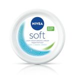 NIVEA Soft Moisturizing Cream, Lightweight Non-Sticky Daily Moisturizer with 72Hr Hydration, Vitamin E & Jojoba Oil | Hydrating Face, Body & Hand Cream for Dry to Normal Skin | Soft Glowing Skin - 300ml