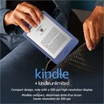 Kindle (2022 release) – The lightest and most compact Kindle, now with a 6” 300 ppi high-resolution display, and 2x the storage - Denim + 3 Months Free Kindle Unlimited (with auto-renewal)