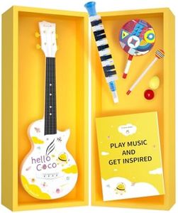 Enya Mini-Coco Ukulele Giocattolo per Bambini - Set Chitarra Ukulele in Fibra di Carbonio 21 Pollici per Bambini dai 3 Anni in su Ragazzi e Ragazze per Feste di Compleanno Giochi Natale Pasqua Regalo