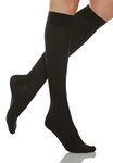 Relaxsan Microfibre 850M (1 Pair - Black 3/L) - microfiber moderate support knee high socks 15-20 mmHg