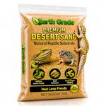 Earth Grade Desert Sand 5kg – Natural Reptile Substrate for Bearded Dragons, Geckos & Lizards – Dust Reduced, Heat Lamp Safe, Encourages Natural Digging & Burrowing – Terrarium Vivarium Sand