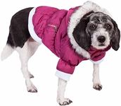 Pet Life Classic Metallic Winter Dog Coat with Zippered Removable Fur Hood - Dog Jacket Features 3M Thinsulate Insulation Warming Technology - Dog Clothes Sizing fits Small, Medium and Large Dogs