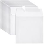 50 Pack Square Envelopes, 5.5 x 5.5, for Greeting Cards, Wedding Invitations, Self Adhesive Peel-Off-and-Stick (White)