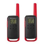 Motorola TALKABOUT T62 RED PMR446 PMR 16 Channels 121 Codes Range 8 km