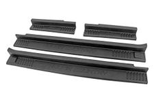 Rough Country Front and Rear Entry Guards for 2007-2018 Jeep Wrangler JK - 10567 Black