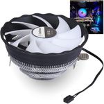 DS leddess 1500RPM Central Processing Unit (CPU) Fan, 120MM Aluminum Extruded CPU Cooling Fan for Computer CPU Cooling, for Intel LGA 1155 1151 775 1366, (Fixed RGB, 2ND, C Series)