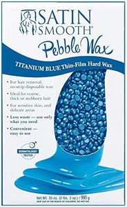 Satin Smooth Titanium Blue Thin Film Pebble Wax, 35 Ounce