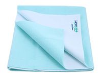 Cozymat Dry Sheet Quick Waterproof Breathable Bed Protector & Crib Sheet (Size: 140cm X 220cm) Sea Green, Single Bed