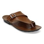 PARAGON PUK2231G Men's Slip On Tan Sandals | Trendy Casual Slip-on Sandals with Cushioned Footbed, and Durable Construction | Perfect for Everyday Casual Wear