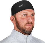 Ergodyne Chill Its 6630 Skull Cap, Lined with Terry Cloth Sweatband, Sweat Wicking, Black, one Size