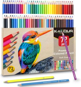 KALOUR 72-Color Pencil Set – Artist Drawing Colored Pencils