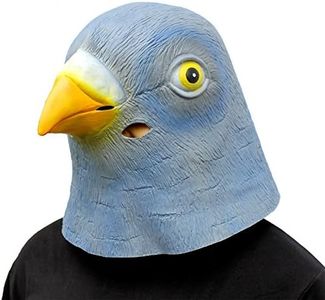 CreepyParty Pigeon Mask Costume Novelty Halloween Costume Party Animal Mask Latex Birds Head Mask Pigeon Mask