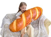 40 in 3D Simulation Bread Shape Pillow Soft Lumbar Back Cushion Funny Food Plush Stuffed Toy for Home Decor Gift