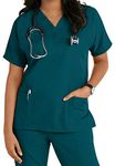 Smart Uniform V 2610 Neck top (M, Caribbean)