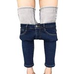 Womens Winter Fleece Lined Stretchy Jeggings High Waisted Skinny Jeans Yoga Denim Pants(UK 8/Tag 27)