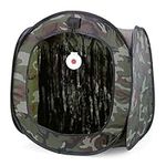 Kisangel Weather Resistant Tent Folding Camouflage Target Camo Play Tent Dome Tent Camping Camouflage Tent Shooting Training Tent Foldable Target Tent Slingshot Target Portable