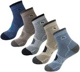 5pack Men's Full Cushion Mid Quarte