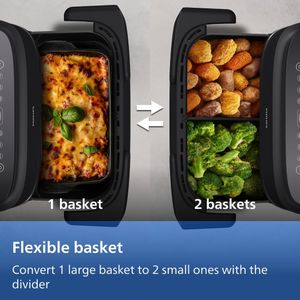 Philips Dual Basket Airfryer 7.1L – RapidAir, 10 Functions, Compact
