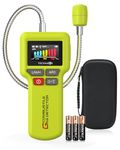 TECHAMOR Natural Gas Detector, Y201 Pro Portable Gas Leak Sniffer, Locating The Source of Propane, Methane, Butane, Natural Gas, LPG and Combustible Gas Leak for Home & RV (Y201 Pro Green)