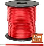 7-.25R-30M DOSS 30M Red Hookup Wire/Cable Sold As a Roll of 30M Tinned Copper Wire Tinned Copper Wire Tinned Copper Wire, Insulation: Pvc-V105