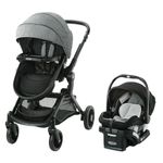 Graco Modes Nest Travel System, 3-in-1 Baby Stroller and Car Seat Combo with SnugRide SnugLock 35 Elite Infant Car Seat, Rear-Facing from 1.8-16 kg (4-35 lb), Nico