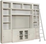 Starlight Canyon Home Gray 5 Piece Entertainment Wall with Multiple Storage Compartments, Modern Design, Durable Finish for Living Room Decor
