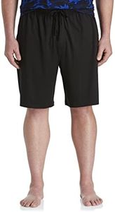 Harbor Bay by DXL Men's Big and Tall Jersey Knit Jams Black 5XL