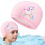 Proberos® 1 Pieces Kids Swimming Caps for Kids, Toddler, Children, Boys and Girls,