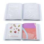 2-Pack of 4x6 Inch Small Photo Albums with Clear Covers - Each Holds 100 Photos