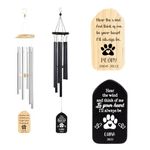 Munidow Personalized Pet Memorial Wind Chime, Custom Dog Cat Name Birthday, Loss of Dog Sympathy Reminder Gifts, Customized Thoughtful Sweet Keepsake, Bereavement Gift for Pet Passing Away Funeral