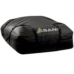 Asani Waterproof Car Roof Top Cargo Carrier Bag with 8 Heavy-Duty Straps and Buckles | Weatherproof Luggage Roofbag for Rooftop Racks | Car Topper Bag for Sedan, SUV, Vans & More (15 Cubic Feet)