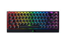 Razer Blackwidow V3 Mini Hyperspeed - Phantom Pudding Edition - 65% Wireless Mechanical Gaming Keyboard, Green Switches with with Chroma RGB (Rz03-03892000-R3M1)-Black