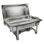 Get-A-Grip Chafer with Food Pan Handles C-2080B 8Qt Stainless Steel