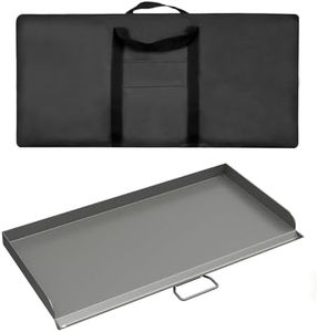 Professional 14x32 in Flat Top Steel Griddle for Camp Chef EX60LW EX60P,Fry Griddle Accessories for Camp Chef 2 Burner Propane Stove Grill,1 Carry Bag