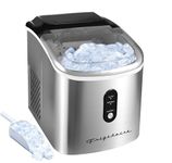 Frigidaire EFIC1030 Stainless Steel Ice Maker Machine - Heavy Duty - Makes 26lbs. Clear Ice Cubes Per Day - Digital LED Control Panel - Transparent Window - 2.3 Quart Water Reservoir - Stainless Steel
