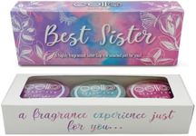 Cello Scent Cup Trio - Best Sister Gift Set - 3X Tealight Scented Candles. High Fragrance Tea Lights Candles. Birthday Gifts for Women, Sister Gifts and Perfect as Pamper Gifts for Women.