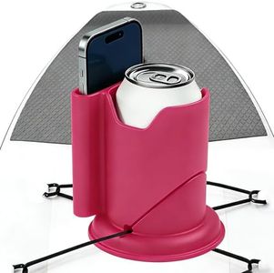 WEZKYLCG Upgraded Kayak Cup Holder, Paddle Board Drink Holder, 2-in-1 Drink & Phone Holders, Kayak Accessories for SUPs, Canoes, Surfboards, Cups or Water Bottles/Cans(Hot Pink)