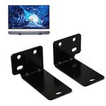 Alyphyly Universal Wall Mount with Hardware Kit Sound Bar Mounts Mounting Bracket Compatible Most of Soundbars Home Theater System Wall Mount Brackets-Black