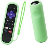 ROKU 3600R Remote Cover SIKAI Shockproof Protective Silicone Case for Roku Streaming Stick 3600R Remote Skin Washable Skin-Friendly Anti-Lost with Remote Loop Glow in Dark-Green