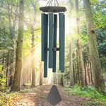 TIMESETL Large Wind Chime for Home, Garden, Patio, Decoration and Meditation and Best Gift for Birthday, Anniversary, Home VASTU Pooja and Return Gift. (36 inch Wooden Forest Green)